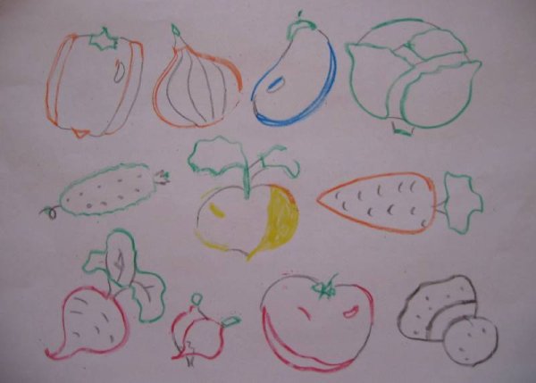 Овощи рисунок