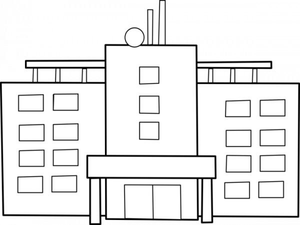 Раскраска здания