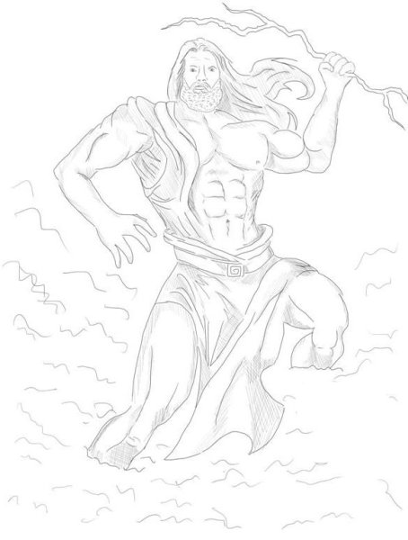 Нептун карандашом