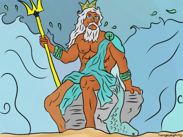 Нептун карандашом