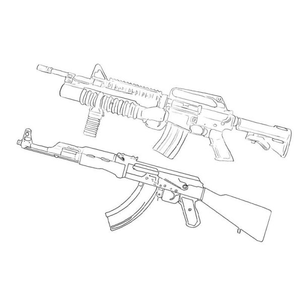 Автомат м16 чертеж