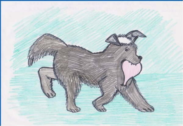 Белолобый Чехов собака