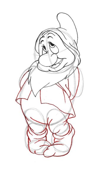 Гном карандашом