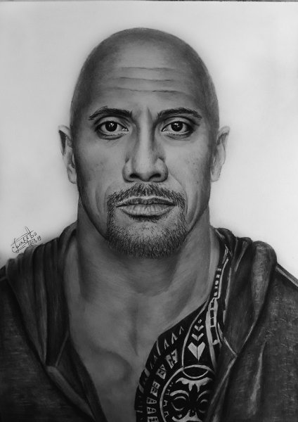 Дуэйн скала Джонсон рисунок