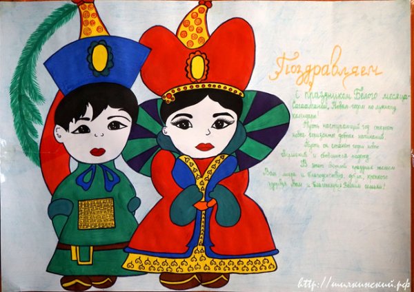 Рисунки по мотивам бурятских сказок