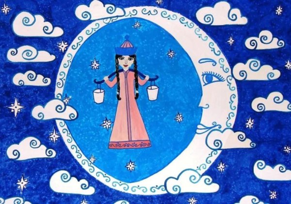 Якуты национальный костюм раскраска