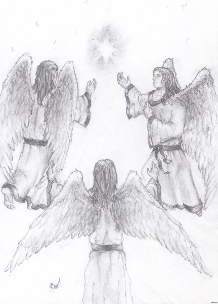 Добро и зло рисунок карандашом