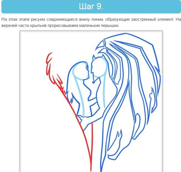 Легкий рисунок добра и зла