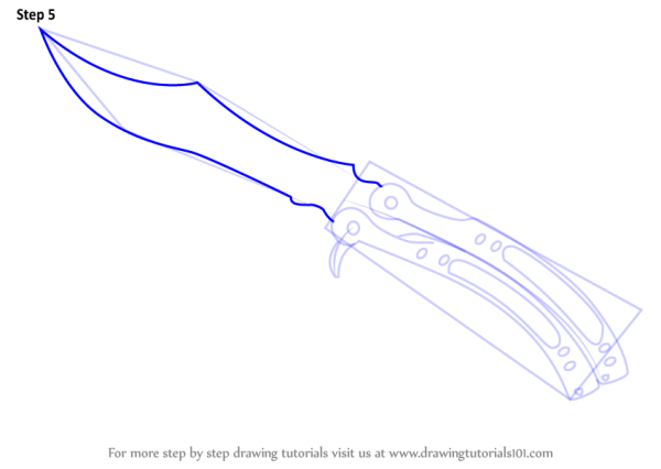 Чертёж ножа бабочки из стандофф 2 Легаси