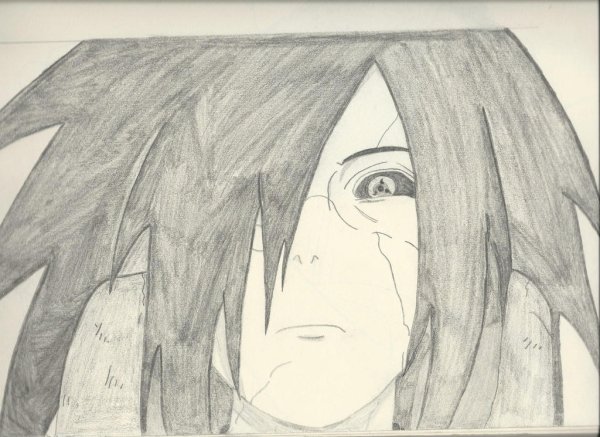 Мадара Учиха для срисовки