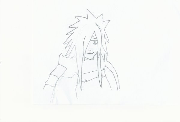 Срисовать Учиху Мадару