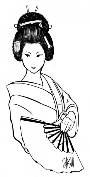 Кимоно эскиз