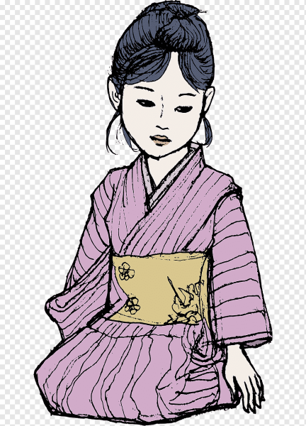 Кимоно древнего Китая для срисовки 5 класс