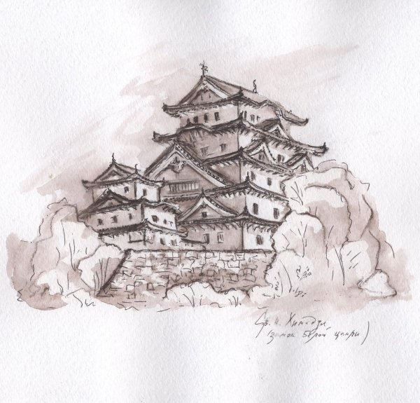 Китай рисунок карандашом