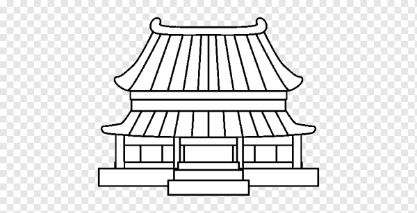 Храм неба Китай раскраска