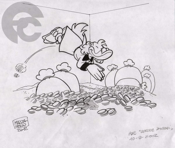 Скрудж макдак купается в деньгах