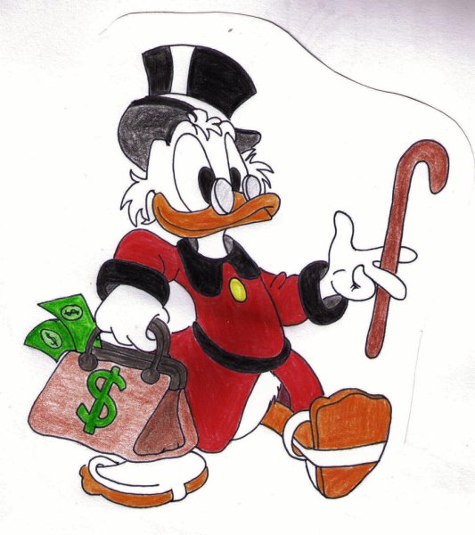 Рисунок Скруджа Макдака