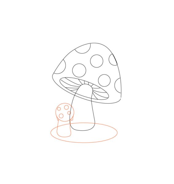 Мухомор карандашом