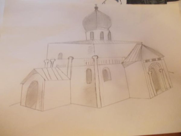 Нарисовать Георгиевский собор