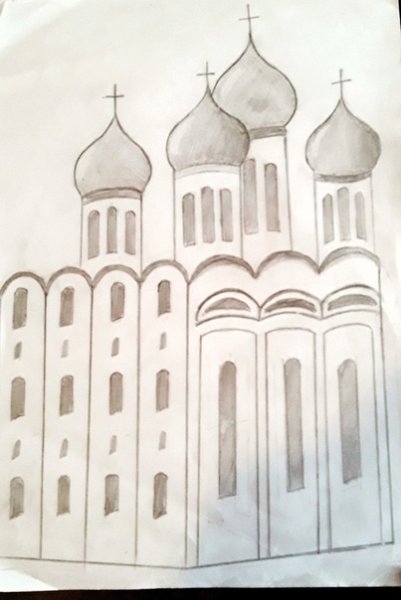 Собор Софии Киевской рисунок