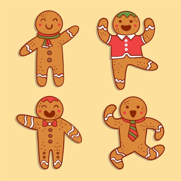 Пряничный человек раскраска