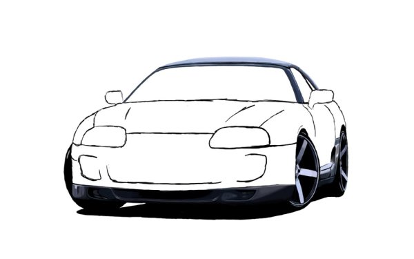 Toyota Supra a80 контур