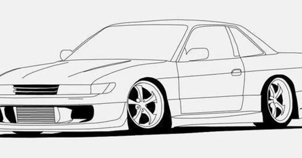Nissan Silvia s13 рисунок