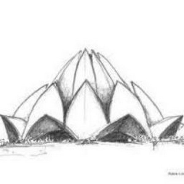 Храм лотоса скетчап