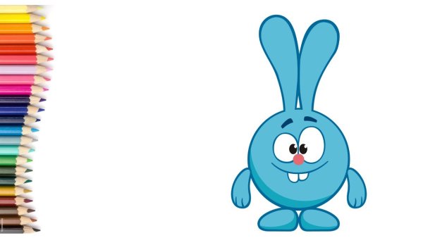 Рисунок фломастерами Смешарики