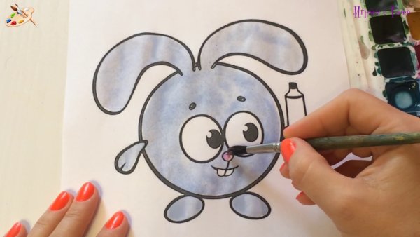 Рисунок смешариков вместе