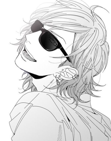 Юри Аято без очков