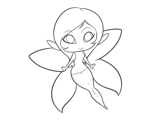 Рисунки для срисовки феи