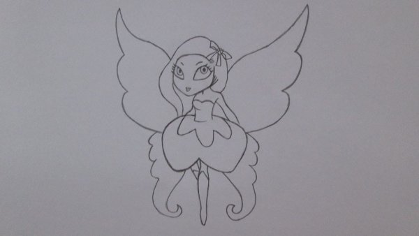 Фея для срисовки