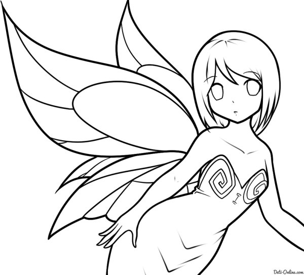 Рисунки фей карандашом для начинающих