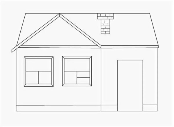 Дом рисунок карандашом для детей