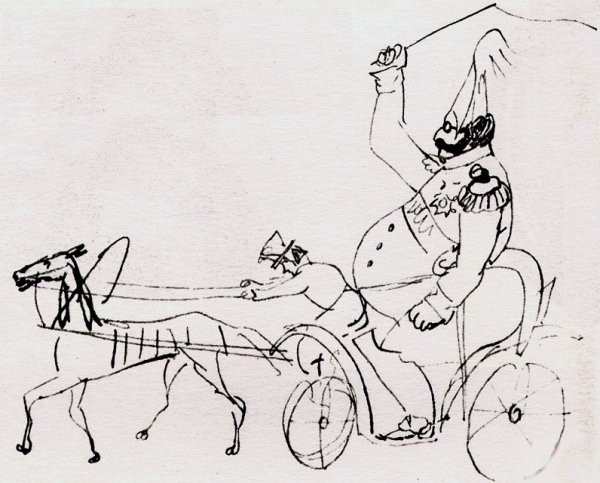 Шарж на Лермонтова