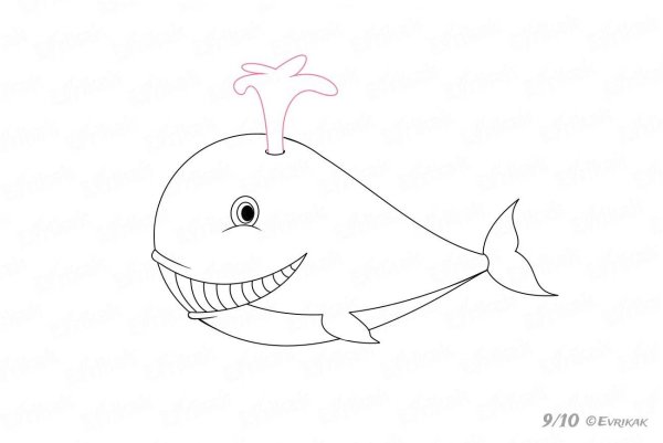 Кит рисунок