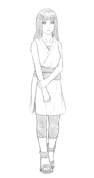 Хината Хьюга скетчи