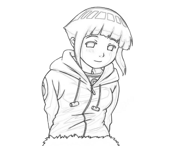 Раскраски Хинаты из Наруто