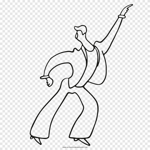 Танцор раскраска для детей