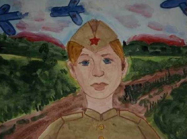 Детские рисунки на тему сын полка