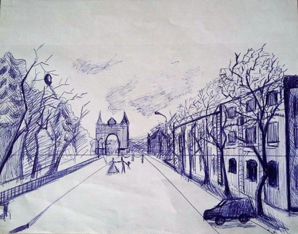 Город карандашом