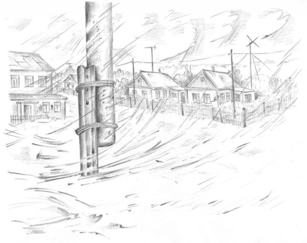 Метель карандашом