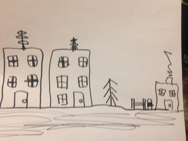 Мой город вечером рисование в подготовительной группе