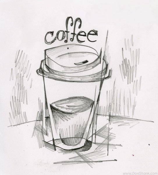 Кофе набросок