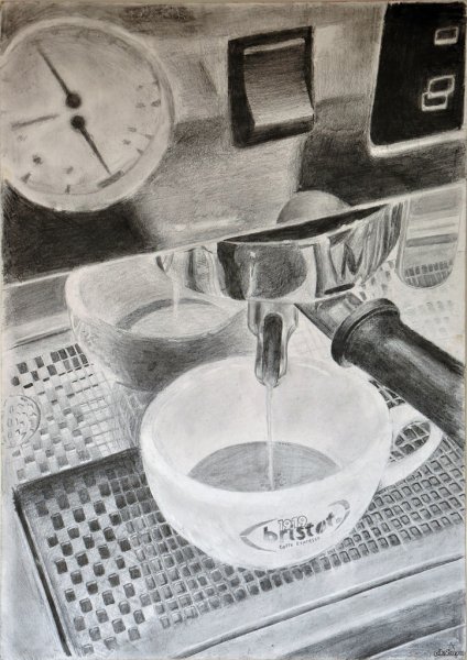 Кофе карандашом