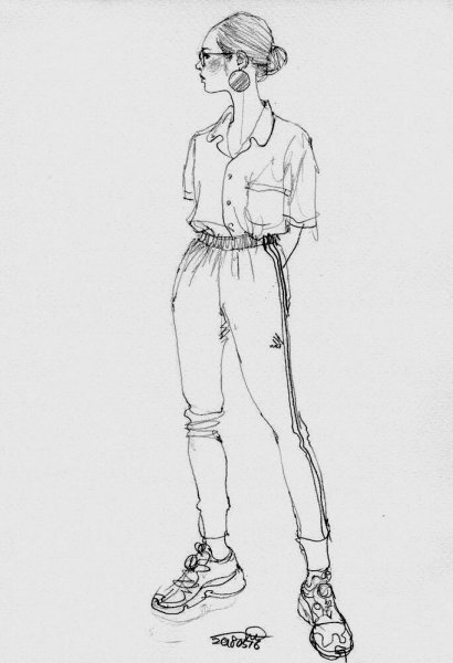 Спортивный стиль одежды эскизы