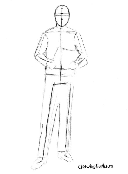 Человек карандашом