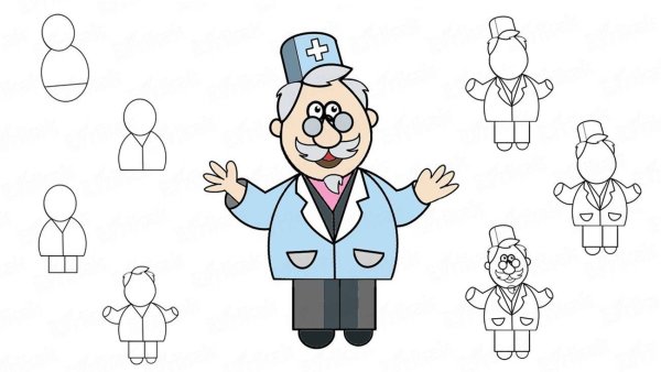 Доктор Айболит раскраска для детей