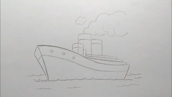 Корабль рисунок